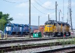 UP, BNSF and PTRA units at PTRA's North Yard